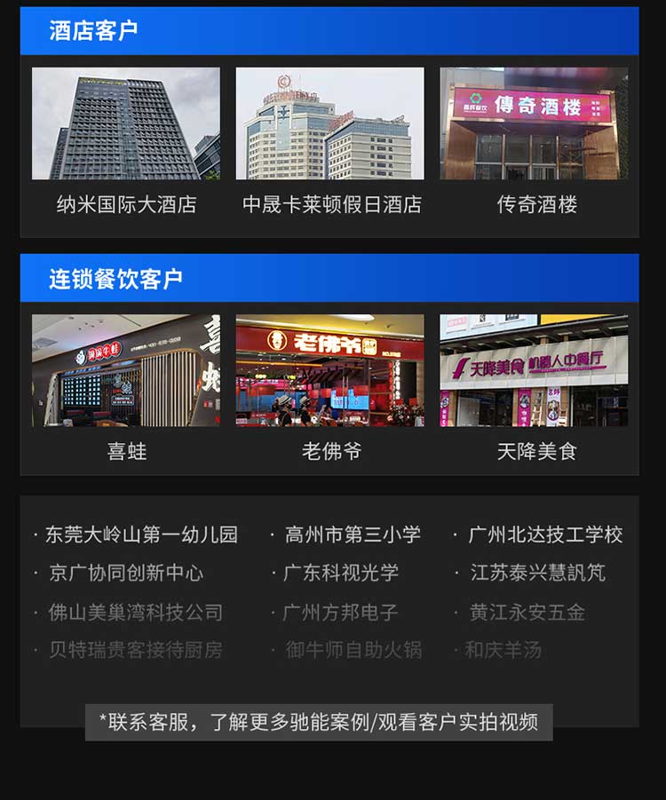 真实客户案例 - 酒店/连锁餐饮客户