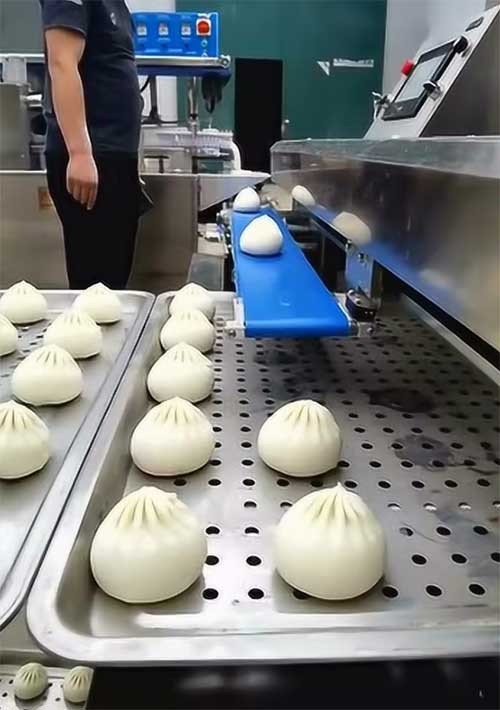 机器仿手工包包子