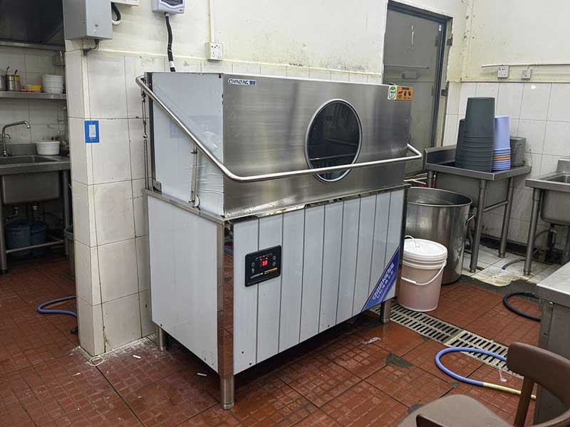 600人餐厅双筐揭盖洗碗机