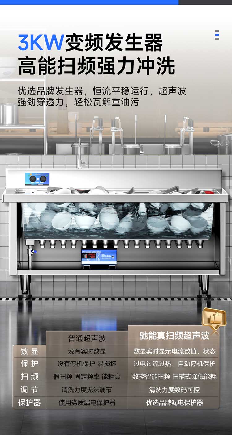 超声波洗碗机采用品牌变频发生器