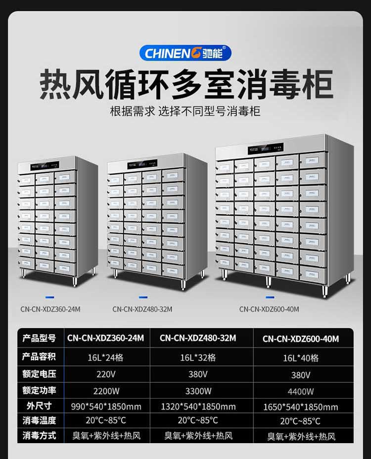 驰能多格消毒柜CN-XDZ480-32M参数图