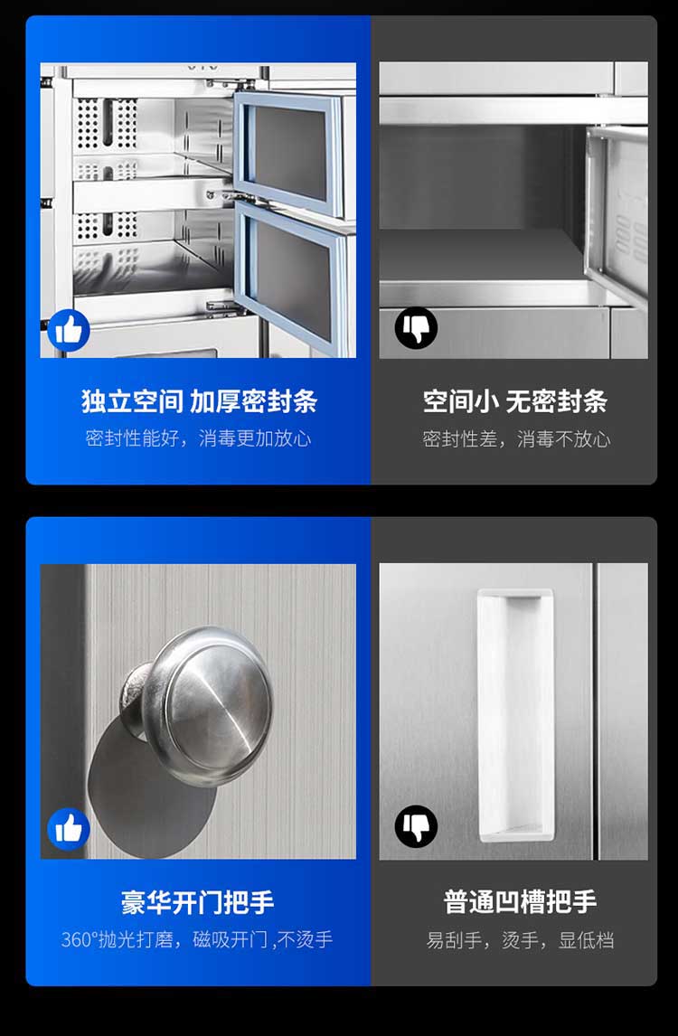 多格消毒柜独立空间加厚密封条