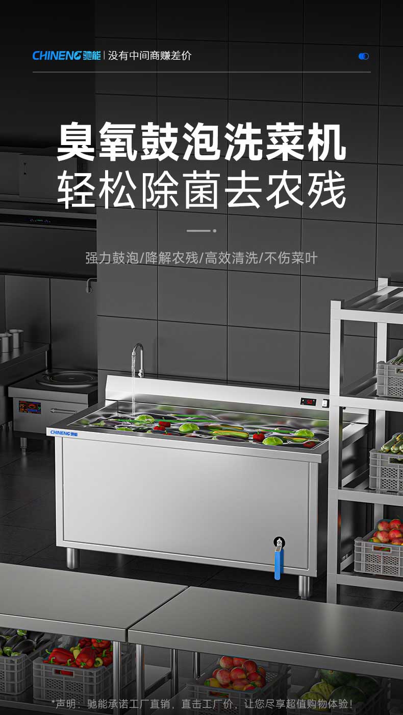 臭氧鼓泡洗菜机，轻松除菌去农残